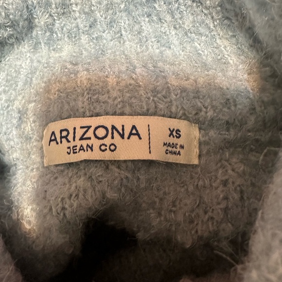 Arizona Jean Co Blue Mohair Wool Cropped Pullover Sweater - Picture 7 of 8